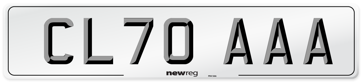 CL70 AAA Number Plate from New Reg